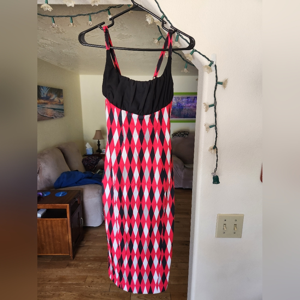 Pinup Couture Bad Girl Harlequin Wiggle Dress